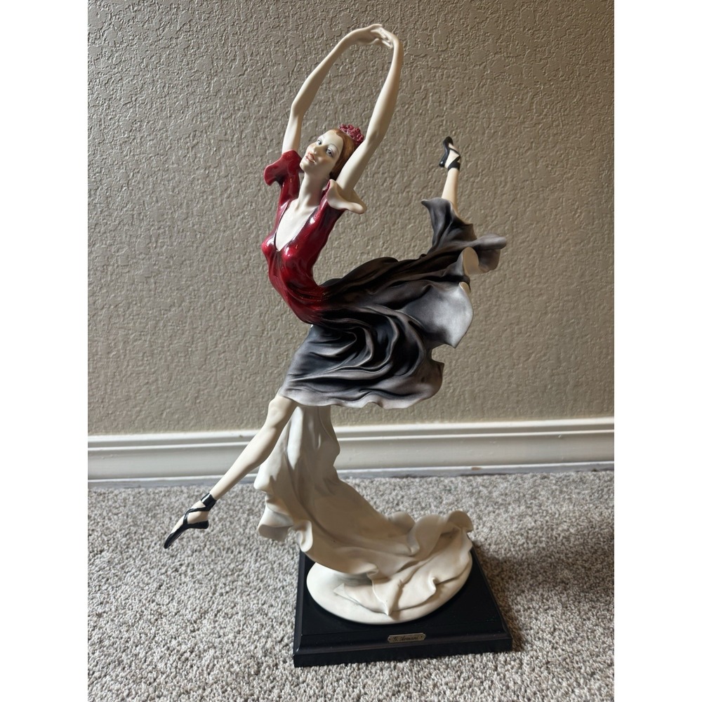 GIUSEPPE  ARMANI LIMITED EDITION‎ PORCELAIN  BALLERINA WITH RED ATTIRE FIGURINE